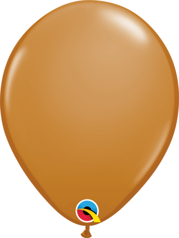 11" Standard Mocha Brown Latex Balloons Pack Of 100