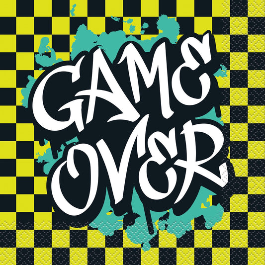 BDAY GAMER LUNCH NAPKINS PACK OF 16