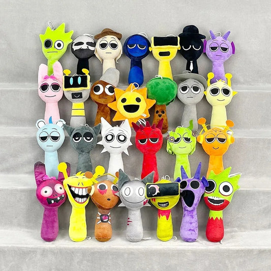 Plush Toys Sprunki Incredibox Plush Doll Sprunki Game Cartoon Pillow Kids Birthday Gifts Stuffed Dolls Christmas Gift