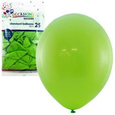 OCCASION BALLOON STD (30CM) PACK 25 - LIME