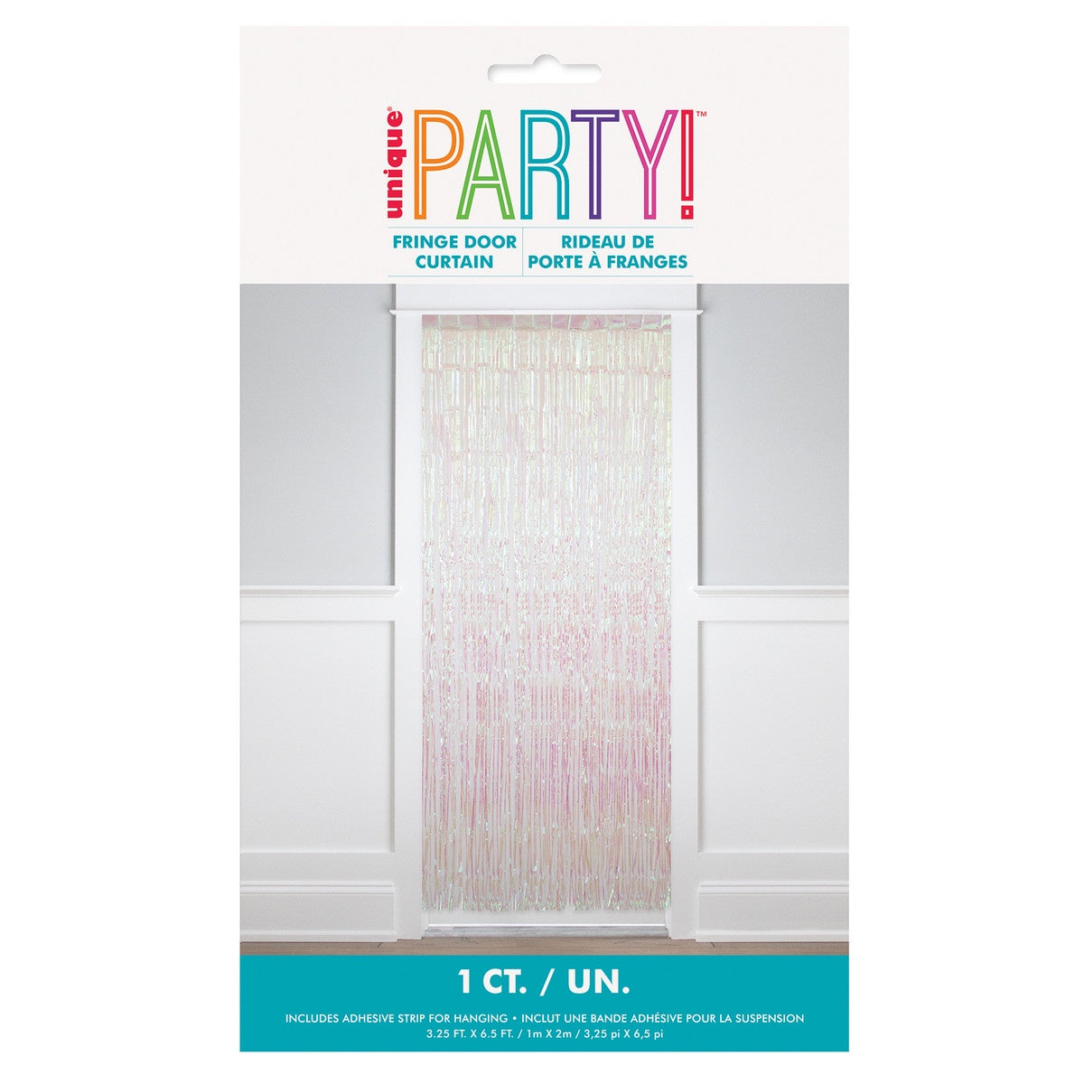 Iridescent Foil Fring Door Curtain 1x2M