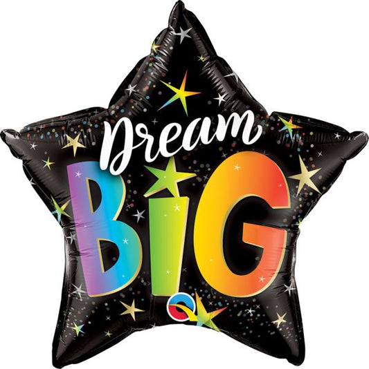 FOIL BALLOON 20"(50CM) DREAM BIG RAINBOW STAR