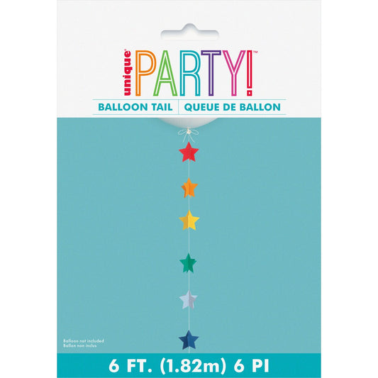 3D Paper Star Balloon Tail 1.82m (6')