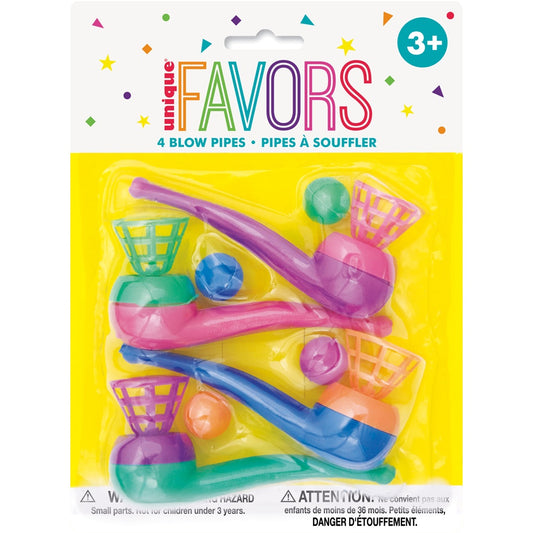 Toy Blowpipes Pack Of 4