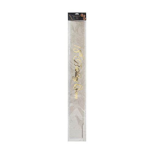 18TH BIRTHDAY SASH-GOLD