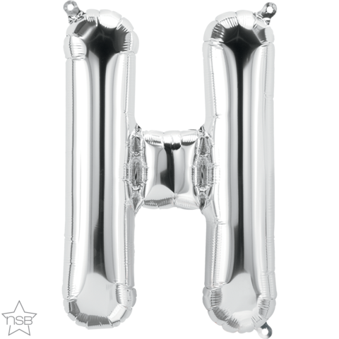 Foil Balloon 16" Letter Silver #H