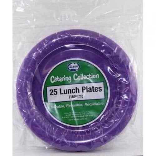 Lunch Plate Purple Pack of 20