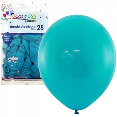 Teal 30cm OCCASION BALLOONs Pack of 25