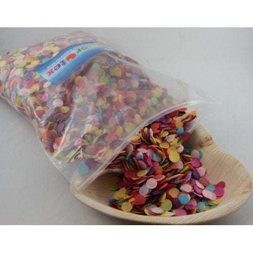 Confetti Tissue 1cm Bright Assorted 250 grams