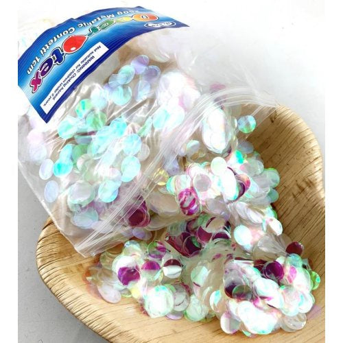 Metallic Small Confetti 1cm Iridescent 250g