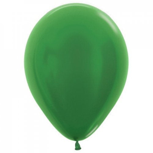Met Green 12cm Sempertex Balloons Bag 100