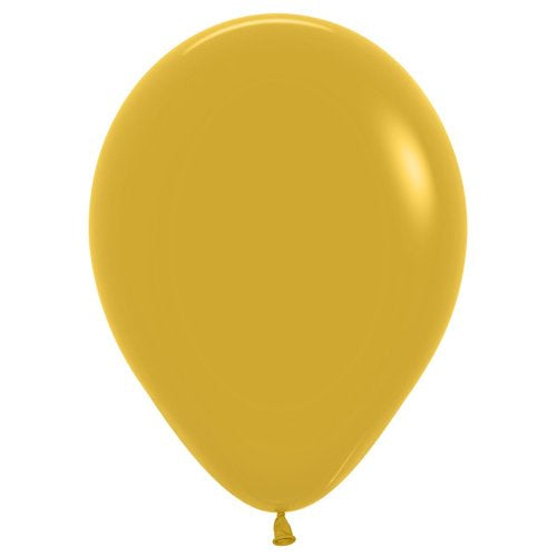 Sempertex Fashion Mustard 023 Latex Balloons 12cm Bag of 100