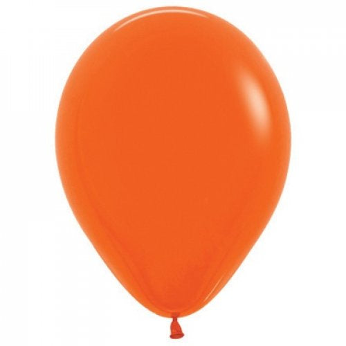 Latex Balloon 11"(28cm) Fashion Orange Pack Of 100