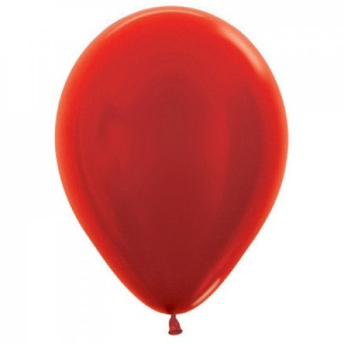 METALLIC RED 30CM SEMPERTEX BALLOONS PACK OF 100