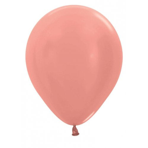 Met Rose Gold 30cm Sempertex Balloons Bag 100