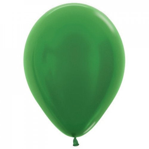 Metallic Green 30cm Sempertex Balloons Bag 100