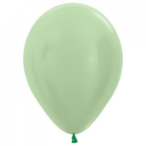 Satin Light Green 30cm Sempertex Balloons Bag 100