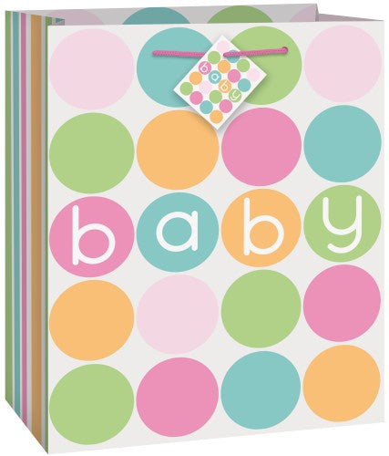 Pastel Baby Shower Gift Bag Medium