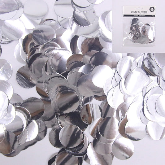 20g 25mm Silver Confetti