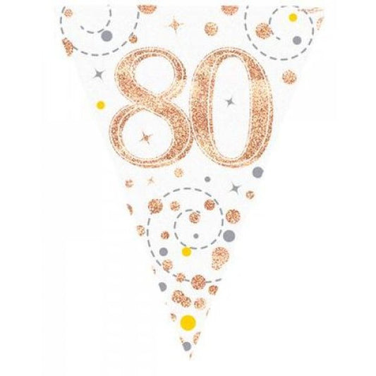 Sparkling Fizz Rose Gold Flag Banner 3.9m #80