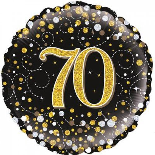 Sparkling Fizz Black & Gold 70 (Oaktree 227307) Round P1