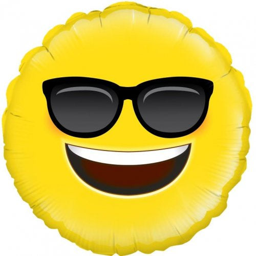 Emoji Cool Sunglasses Foil Balloon 18"(45cm)