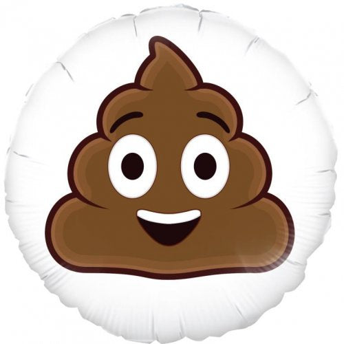 Emoji Smiling Poop Foil Balloon 18"(45cm)