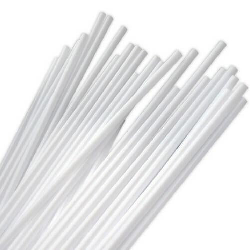 38cm Balloon Standard Sticks Only White
