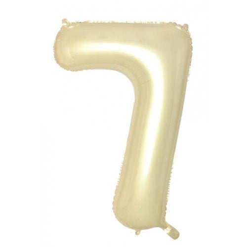 34inch Decrotex Foil Balloon Number Luxe Gold #7