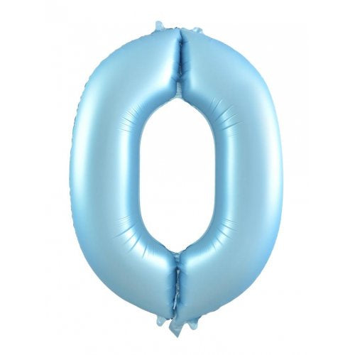 34inch Decrotex Foil Balloon Matt Pastel Blue #0 Pack 1