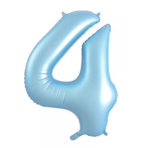 34inch Decrotex Foil Balloon Matt Pastel Blue #4 Pack 1