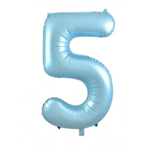 34inch Decrotex Foil Balloon Matt Pastel Blue #5 Pack 1