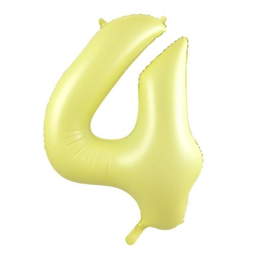 34inch Decrotex Foil Balloon Matt Pastel Yellow #4