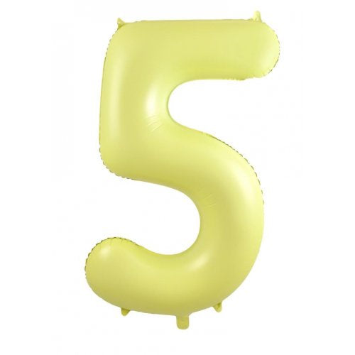 34inch Decrotex Foil Balloon Matt Pastel Yellow #5