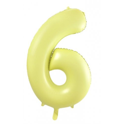 34inch Decrotex Foil Balloon Matt Pastel Yellow #6