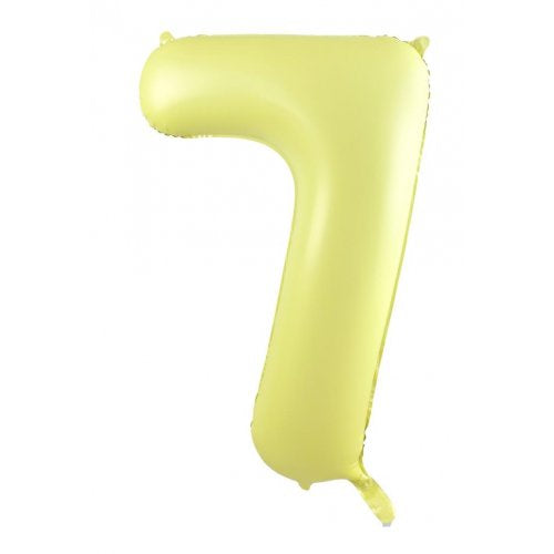 34inch Decrotex Foil Balloon Matt Pastel Yellow #7