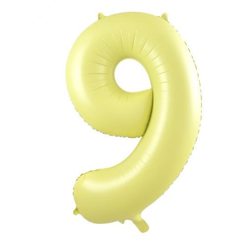 34inch Decrotex Foil Balloon Matt Pastel Yellow #9