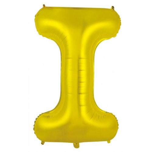 34inch Decrotex Foil Balloon Alphabet Gold #I Shaped P1