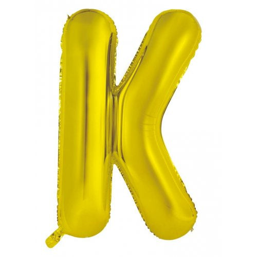 34inch Decrotex Foil Balloon Alphabet Gold #K Shaped P1