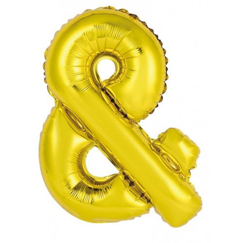 34inch Decrotex Foil Balloon Alphabet Gold & Shaped P1