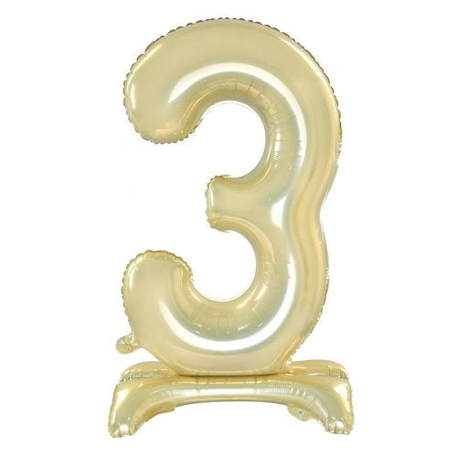 30inch Decrotex Standing Foil Balloon Luxe Gold #3
