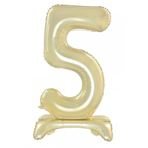 30inch Decrotex Standing Foil Balloon Luxe Gold #5