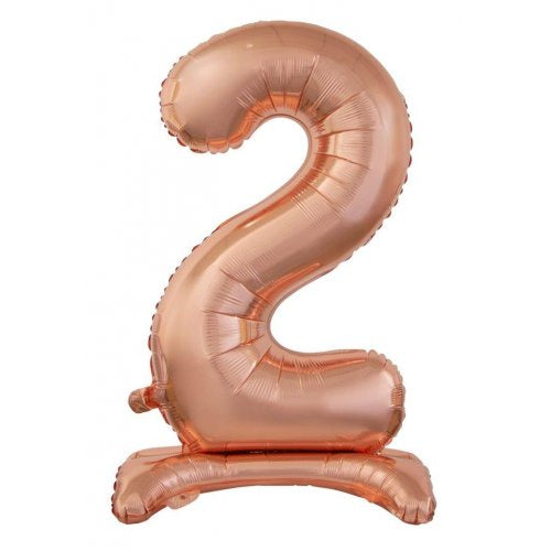 30inch Decrotex Standing Foil Balloon Rose Gold #2
