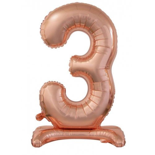 30inch Decrotex Standing Foil Balloon Rose Gold #3
