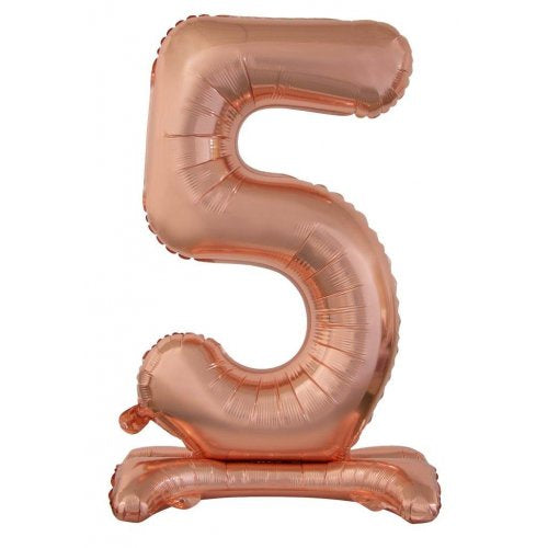 30inch Decrotex Standing Foil Balloon Rose Gold #5