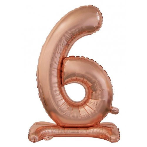 30inch Decrotex Standing Foil Balloon Rose Gold #6