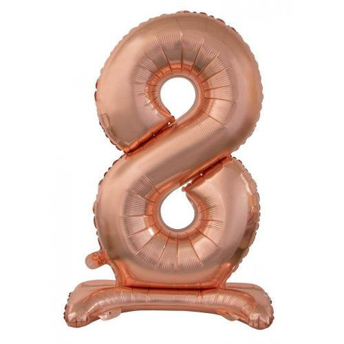 30inch Decrotex Standing Foil Balloon Rose Gold #8