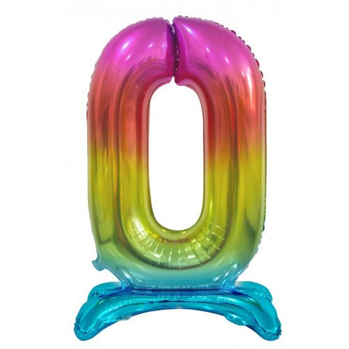 30inch Decrotex Standing Foil Balloon Rainbow #0