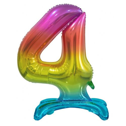 30inch Decrotex Standing Foil Balloon Rainbow #4