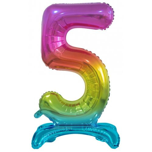 30inch Decrotex Standing Foil Balloon Rainbow #5